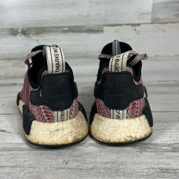 Adidas Women's NMD R1 Running Shoes Burgundy Size 7 - Picture 3 of 8